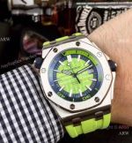 Replica Audemars Piguet Royal Oak Offshore Diver Watches Green Dial